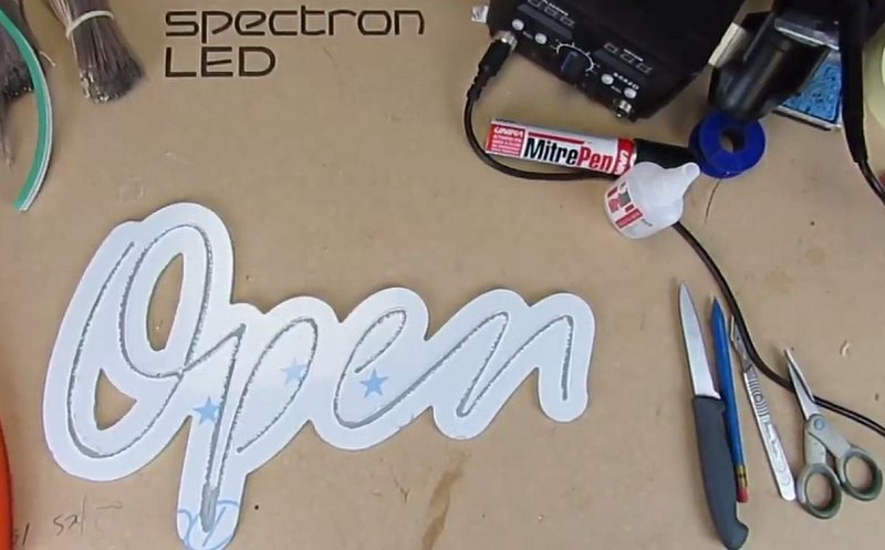 How to make a neon sign with the flexible neon LED strip