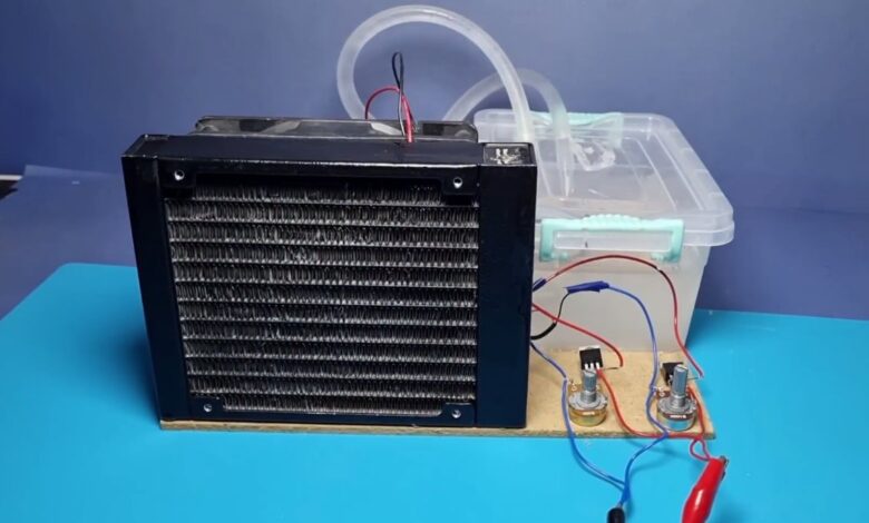 How to make a portable air cooler, DIY conditioner